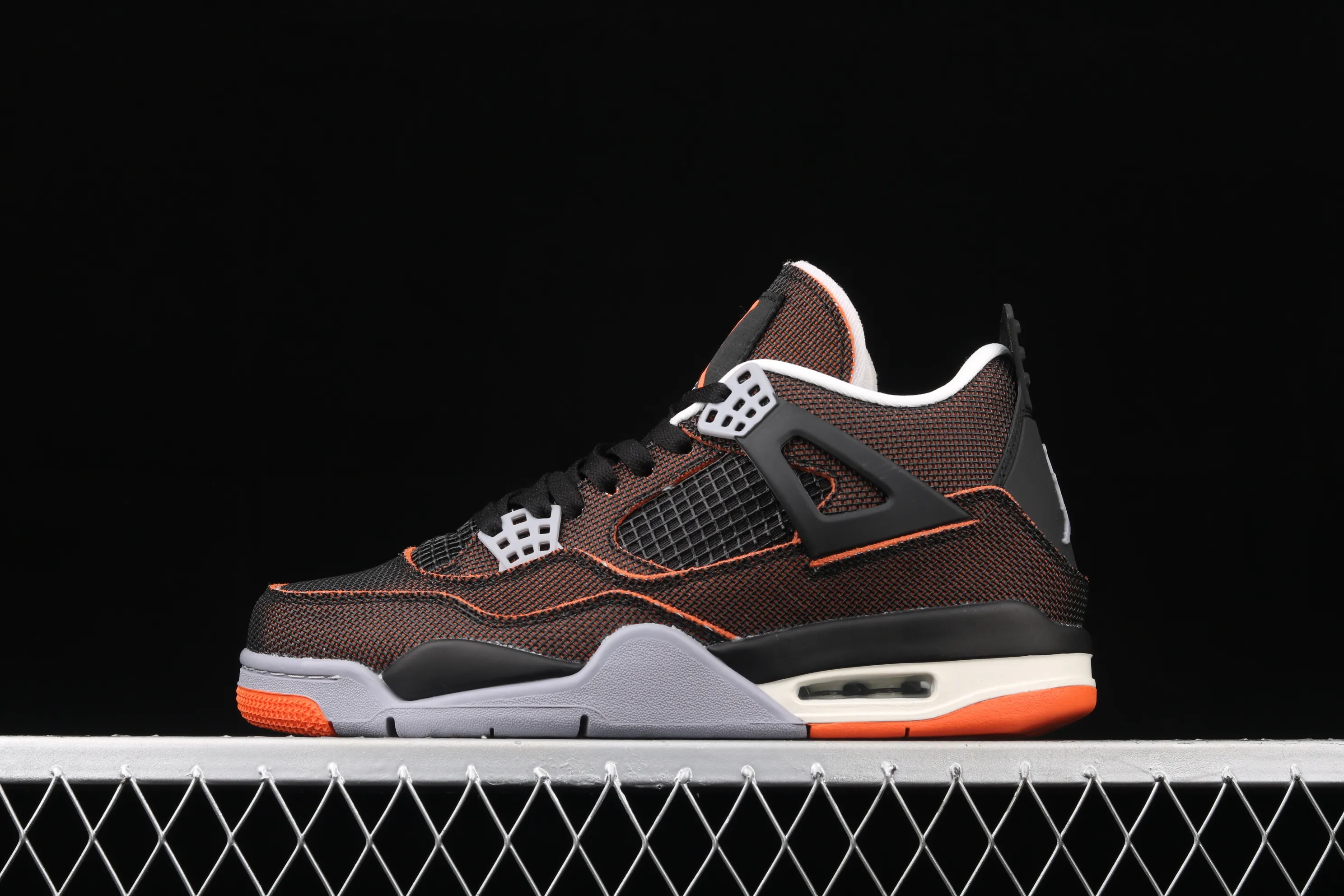 All categories Air Jordan Jordan series basketball shoes Air Jordan 4 G version Air Jordan 4 Retro SE AJ4 Joe 4 brass black orange starfish orange CW7183-100